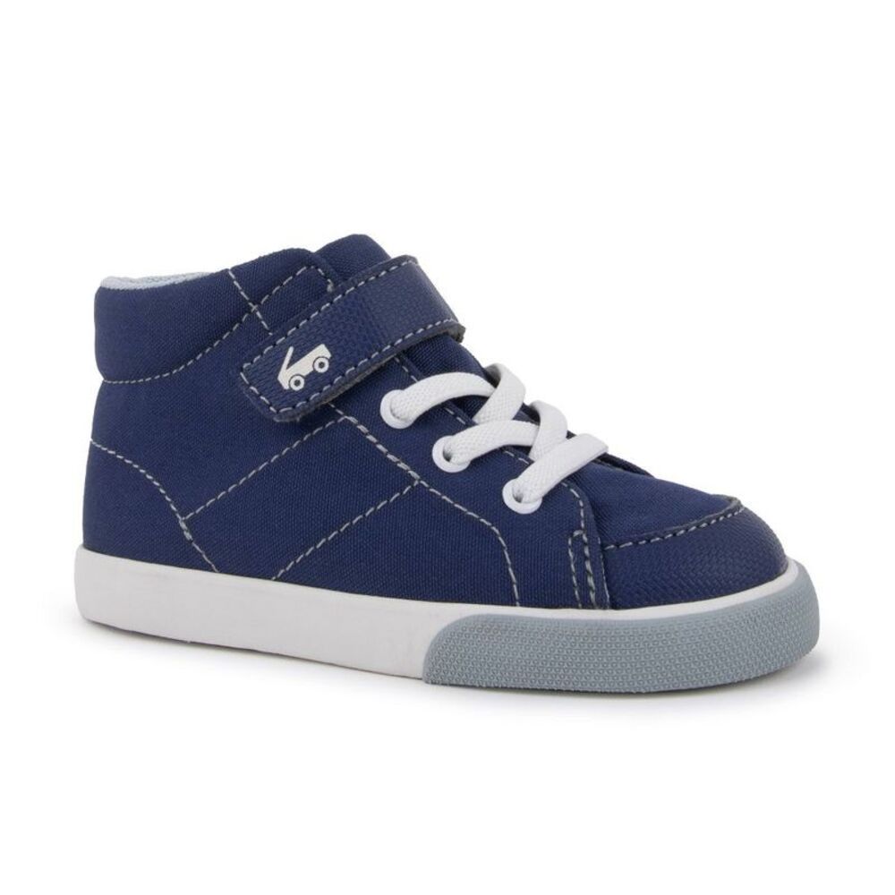 See Kai Run Basics Toddler Belmont Sneakers - Navy Blue 7T